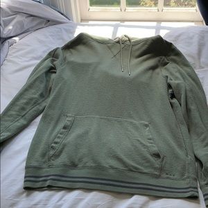 Green hooded shirt by A&F